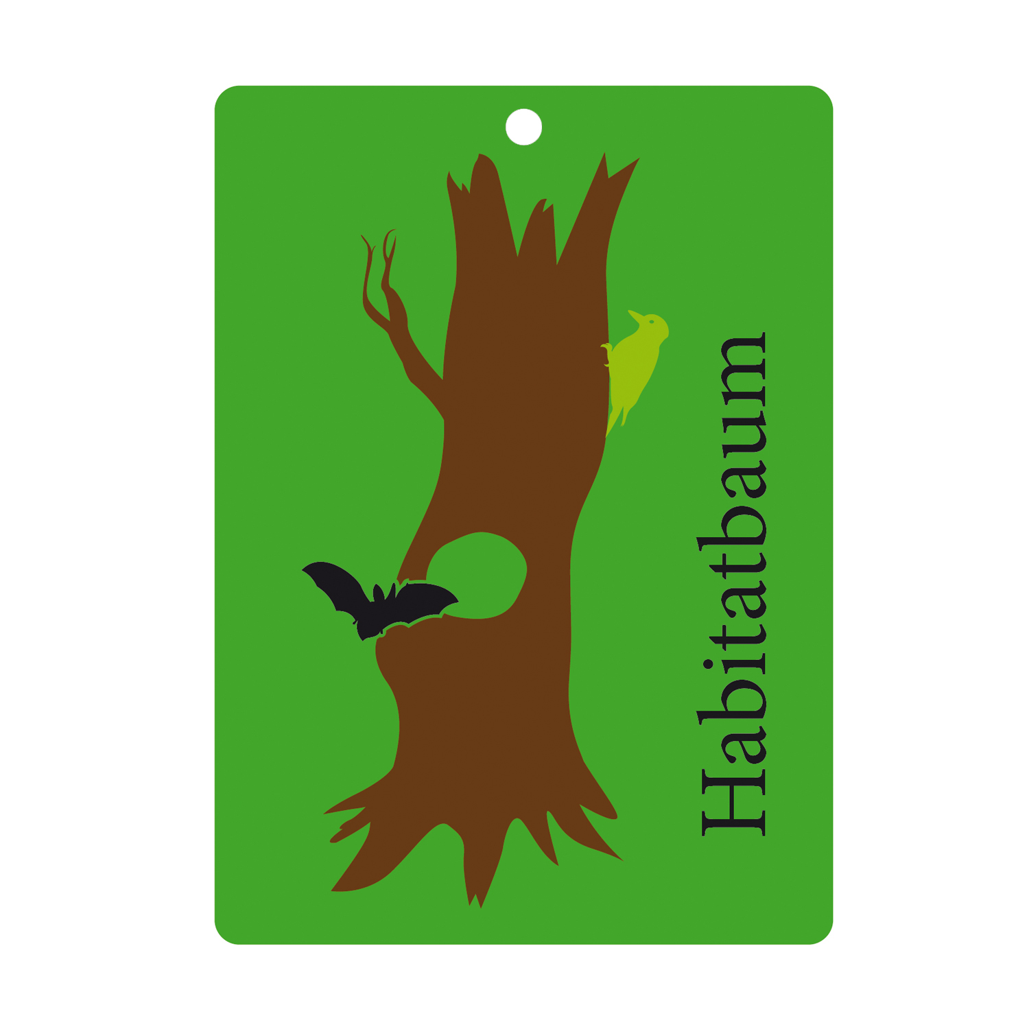 Schild "Habitatbaum"