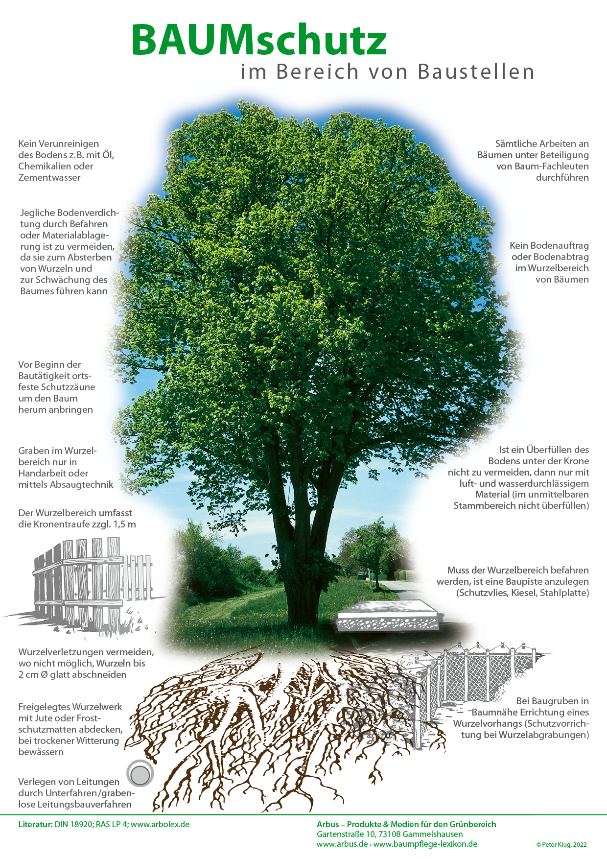 Poster: Baumschutz auf Baustellen